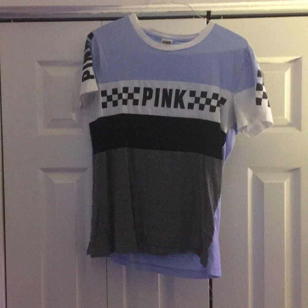 Light Blue PINK T-Shirt